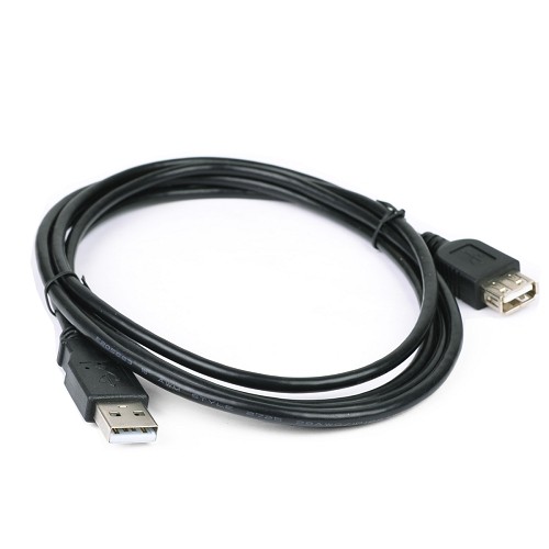 6' @.com DCD14217 USB 2.0 A (M) to USB 2.0 A (F) Extension Cable (Black)