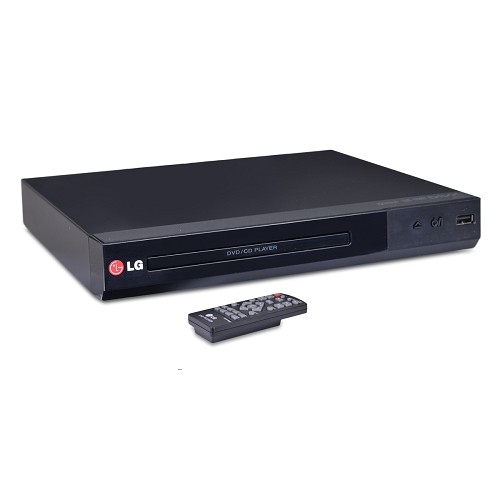 LG DP132 Multi-Playback DVD Player w/USB Direct Recording & DivX Playback (Black) - B
