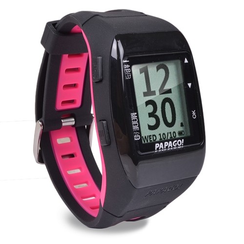 PAPAGO! GW770PN-US GoWatch 770 Waterproof Multi-Sports GPS Watch w/Heart Rate Monitor (Pink/Black) - B
