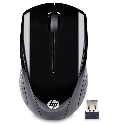 HP X3000 2.4GHz Wireless 3-Button Optical Scroll Mouse w/USB Receiver (Black)