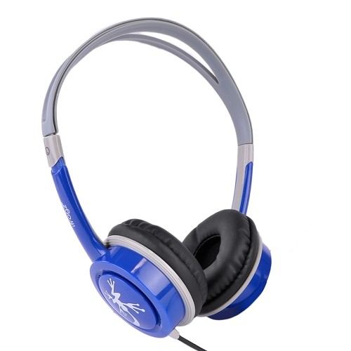 iFrogz IFLTRC-BL0 Audio Little Rockers Headphones w/Built-in Sound Protection (Blue/Gray) - B