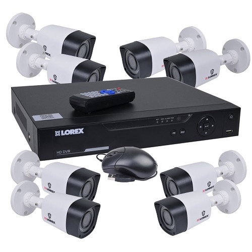 Lorex LHD818 960H 8-Channel DVR Surveillance Kit w/1TB Hard Drive & 8 IP66 720p Bullet Cameras
