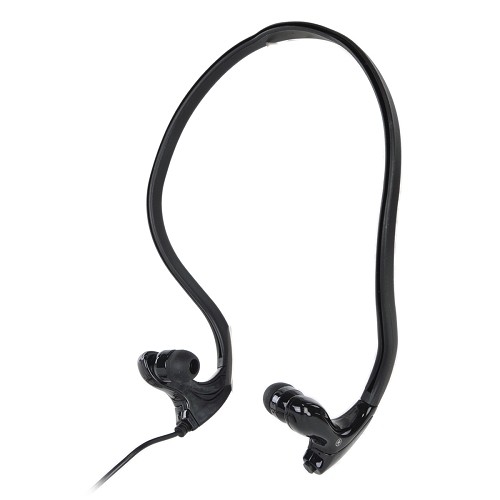 ONN ONA14AA013 Wired Wraparound Sports Headphones w/ Microphone (Black)