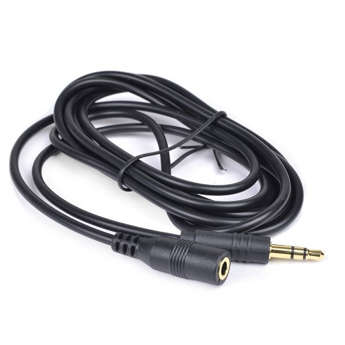 6' @.com ONA14TA037E 3.5mm Stereo (M) to 3.5mm Stereo (F) Audio Extension Cable (Black)