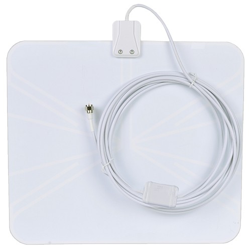 Winegard FlatWave FL5500Y Amped Indoor HDTV Antenna with up to 35 Mile Range w/Mini USB Power Supply Port
