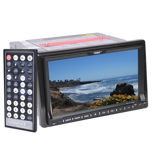 Sumas Media SM-797DGBT In-Dash CD/DVD Player/MP3/USB/Bluetooth/Radio/GPS Car Stereo w/7" TFT LCD Monitor (Black)