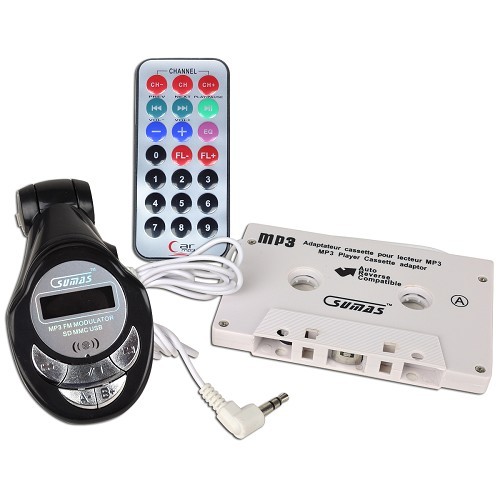 Sumas SM-AC6BY1 6-in-1 Accessory Kit for MP3/iPod w/Cassette Adapter