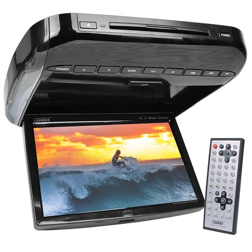 10.2" Sumas SMR-A10PFW Overhead In-Car LCD Flip Down Panel w/Built-in DVD Player