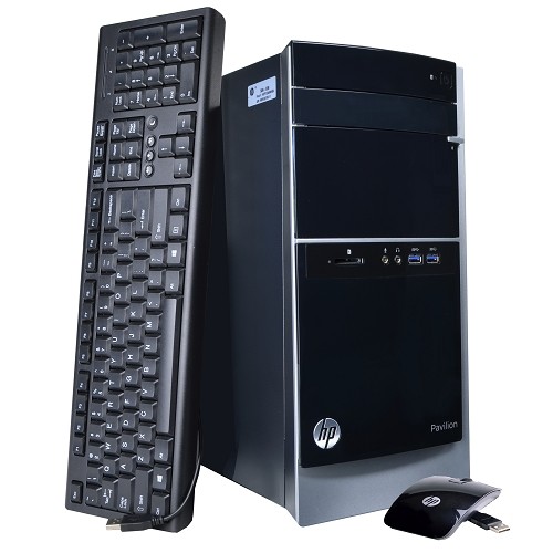 HP Pavilion 500-223w Core i3-4130 Dual-Core 3.4GHz 8GB 1TB DVD±RW W8.1 Desktop PC w/DVI & WiFi-N - B