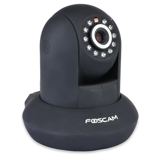 Foscam FI9821EP 1MP HD 720p Network IP Power Over Ethernet (PoE) Camera w/IR Night Vision & Two-Way Audio (Black) - B