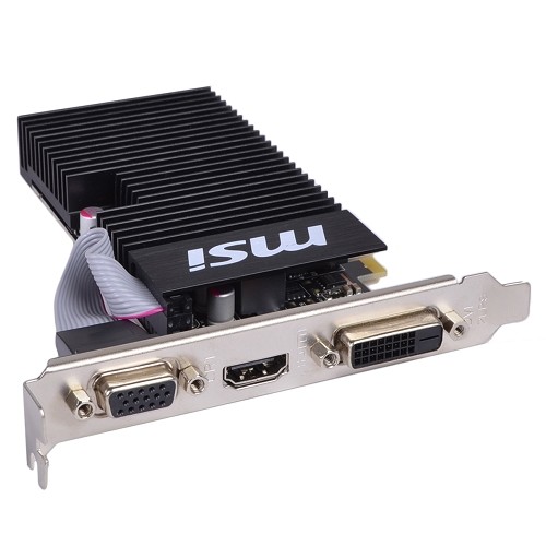 MSI GeForce GT 710 1GB DDR3 PCI Express (PCIe) DVI/VGA Low Profile Video Card w/HDMI & HDCP Support