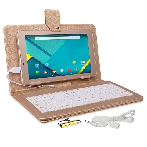 Maxwest Astro Phablet 7s Quad-Core 1.3GHz 1GB 8GB 7" Touchscreen Unlocked 4G Dual-SIM Phone/Tablet Android 5.1 (Gold)