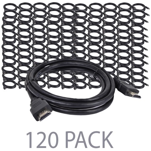 (120-Pack) 6' High Speed HDMI Cable - HDMI (M) to HDMI (M) Cable (Black)