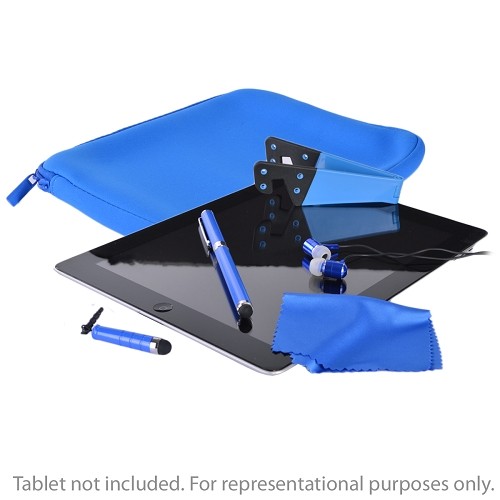 Hype 6-in-1 Universal Tablet Accessory Combo Kit w/Neoprene Case