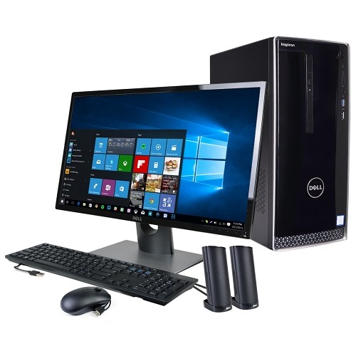 Dell Inspiron 3650 Core i5-6400 Quad-Core 2.7GHz 12GB 1TB DVD±RW Desktop W10H w/Dell 24" LED Monitor - B