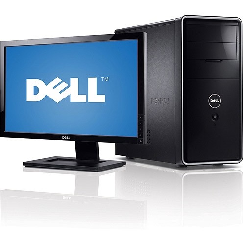 Dell Inspiron I570-6690BK Athlon II X2 250 3.0GHz 6GB 1TB DVD±RW W7HP w/23" LED Monitor (Piano Black) - B