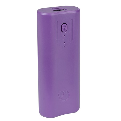 Que Design QUE-4400 Portable 4400mAh Power Bank (Eggplant Purple) - Retail Hanging Package