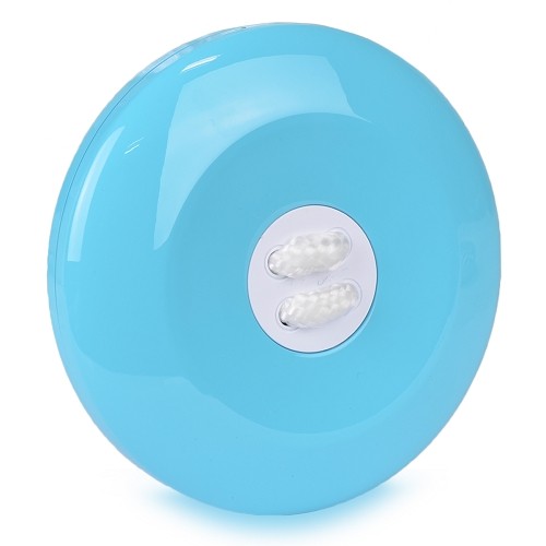 Que Design QUE-6000 Portable Dual USB Port 6000mAh Button-Shaped Power Bank (Light Blue)- Retail Hanging Package