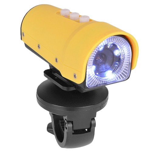 Sports Series S1080 1080p Rechargeable Anti-Shock & Waterproof Mini Action Camera w/Mounting Clip (Yellow)
