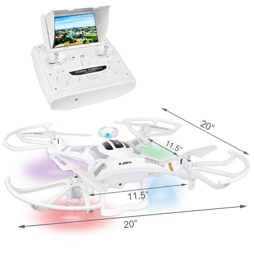FPV Quadcopter Drone (11.5") w/HD Camera