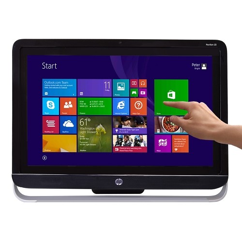 HP Pavilion 23-H056 TouchSmart 23" 1080p Fusion Quad-Core A6-5200 2.0GHz All-in-One PC - 6GB 1TB DVD±RW W8.1/Cam