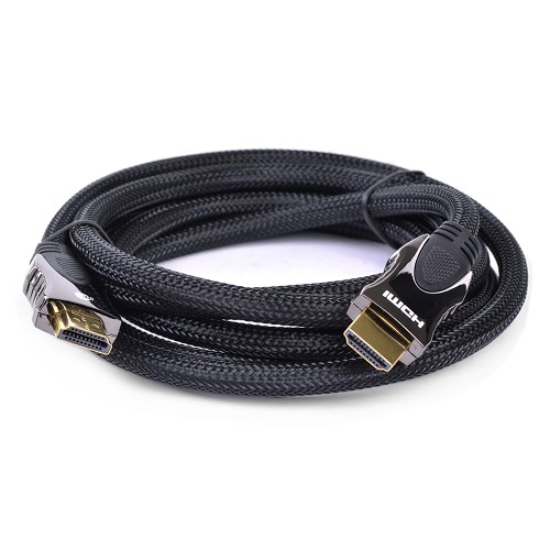 6.56' (2m) JIB 5001B/NL High Speed HDMI Cable - HDMI (M) to HDMI (M) Mesh Cable w/24k Gold-Plated Connectors