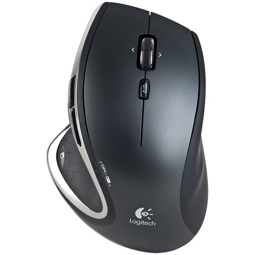 Logitech Performance MX 8-Button Wireless Rechargeable Laser Scroll Mouse w/Tilt Wheel Plus Zoom & Nano Transceiver - B