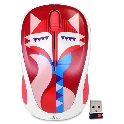 Logitech M317c 2.4GHz Wireless 3-Button Optical Scroll Mouse w/Nano USB Receiver (Felicity Fox)