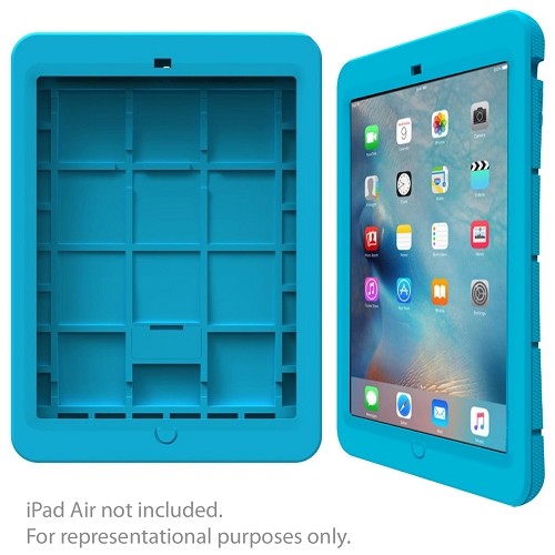 Inland ProHT Air Defense Drop Protection Silicone Case for iPad Air (Turquoise)