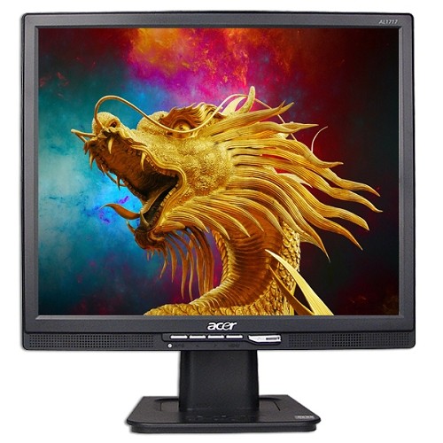 17" Acer AL1717Bbmd DVI/VGA 1280x1024 LCD Monitor w/Speakers (Black)