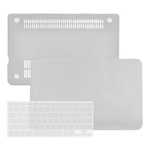 SlickBlue Rubberized Hard Case for 11" MacBook Air w/Keyboard Cover (Clear)