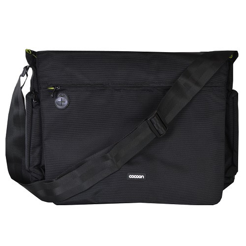 Cocoon Soho 17 Laptop Messenger Bag w/Grid-It System - Fits 17" (Black w/Yellow Interior)