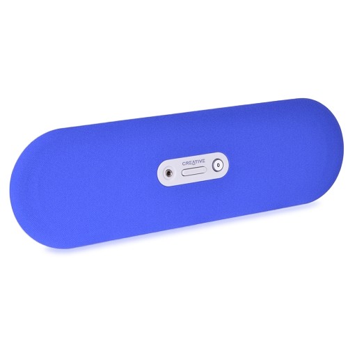 Creative Labs D80 Wireless Bluetooth Compact Stereo Speaker w/3.5mm Auxiliary Jack (Blue)