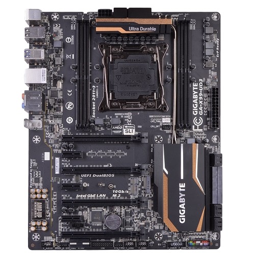 GIGABYTE GA-X99-UD3 Intel X99 SLI/CrossFireX Socket 2011-3 ATX Motherboard w/Audio