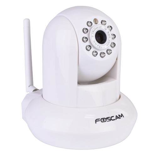 Foscam FI8910W Wireless-N Day/Night IP Camera w/11 IR LEDs & Smartphone Access (White)