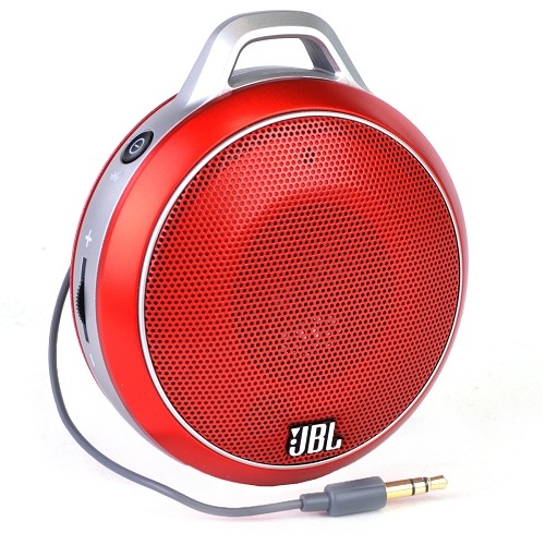JBL Micro Wireless Ultra-Portable Bluetooth Rechargeable Stereo Speaker w/3.5mm Auxiliary Port (Red)