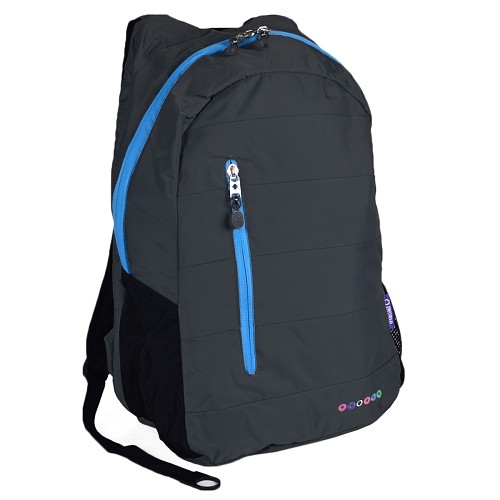 JWorld New York Collis Nylon Laptop Backpack - Fits Laptops up to 15.6" (Black)