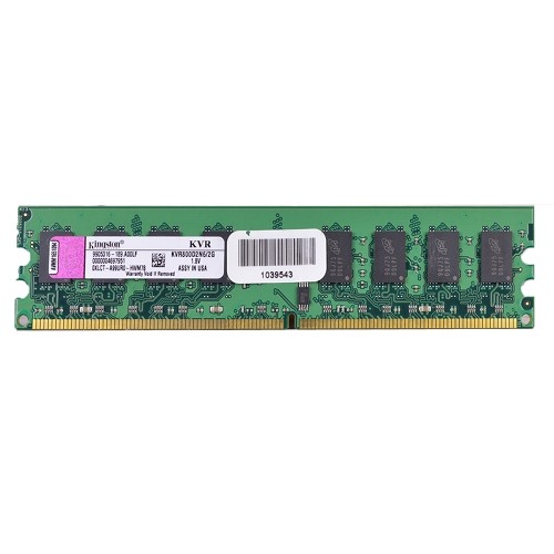 Kingston ValueRAM KVR800D2N6/2G 2GB DDR2 RAM 800MHz PC2-6400 240-Pin DIMM