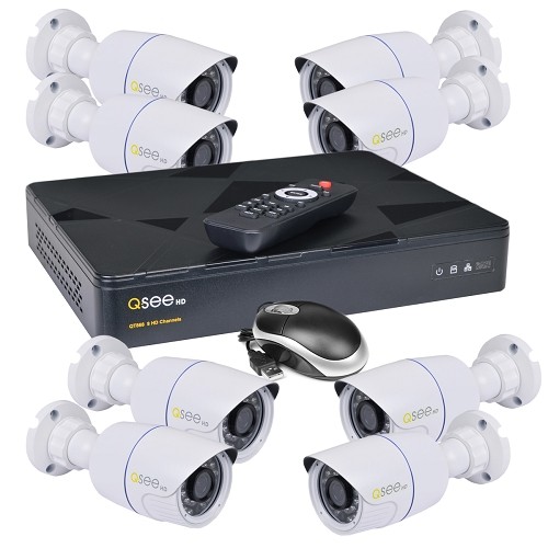 Q-See QT868-8L5-2R 8-Channel 1080p AnalogHD NVR Surveillance System w/4TB Hard Drive