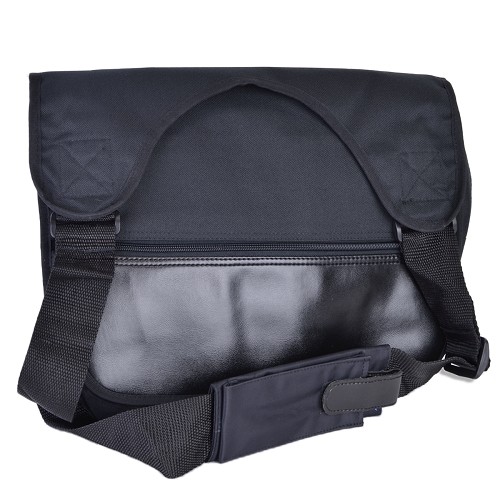 (2-Pack) 15" Saddlebag Notebook Carrying Case w/Adjustable Shoulder Strap - Fits up to 15" (Black)