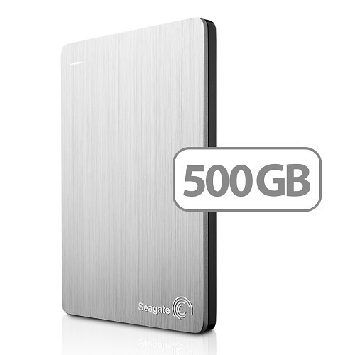 Seagate 500GB Slim Portable Drive for Mac - SuperSpeed USB 3.0 External - Works with Mac and PC! (Matte Silver)