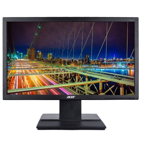 19.5" Acer V206HQL DVI/VGA 1600x900 Widescreen LED LCD Monitor w/HDCP Support (Black)