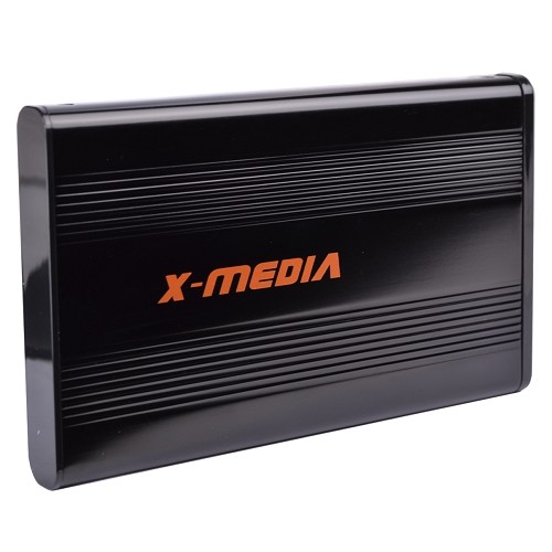 2.5" X-Media XM-EN2200-BK USB 2.0 External SATA HDD Aluminum Enclosure (Black) - Supports up to 1TB!