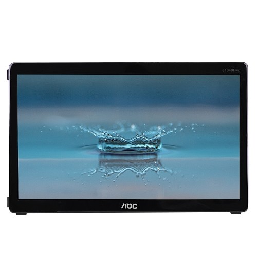 15.6" AOC E1649FWU Portable USB 2.0 Powered Ultra-Lightweight Add-on Monitor - The Perfect Accessory for Your Laptop!