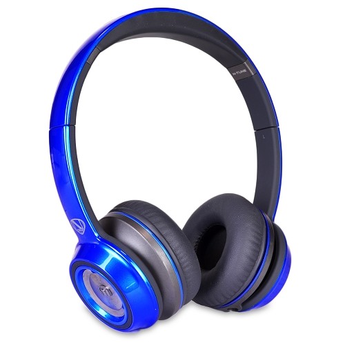 Monster NCredible N-Tune On-Ear Headphones w/Detachable Inline Remote/Mic 3.5mm Cable & Carrying Bag (Cobalt Blue)