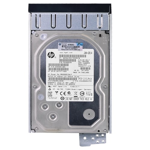 Hitachi (HP Dual Label) Ultrastar 7K4000 2 Terabyte (2TB) SATA/600 7200RPM 64MB Hard Drive w/Server Rails/Caddy