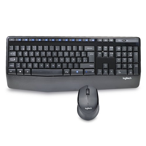 Logitech MK345 Wireless Spanish Keyboard & Optical Mouse Combo w/USB Nano Receiver (Black)