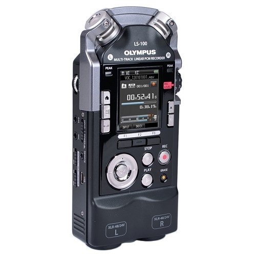 Olympus LS-100 Multi-Track Linear PCM/MP3 Digital Voice Recorder w/4GB Internal Memory