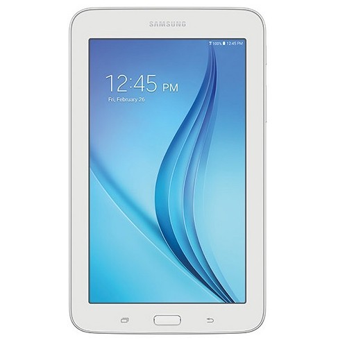 Samsung Galaxy Tab E Lite Quad-Core 1.3GHz 1GB 8GB 7" Capacitive Touchscreen Tablet Android 4.4 w/Cam & BT (White)