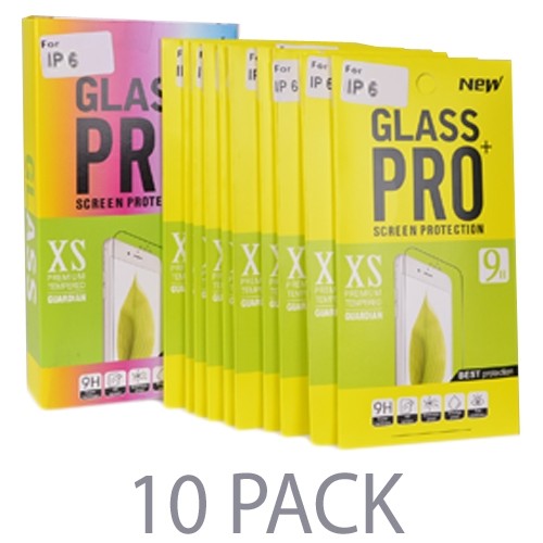 (10-Pack) XS Premium Explosion Proof Tempered Glass Screen Protector for Apple iPhone 6 / 6s (4.7" / 9H)